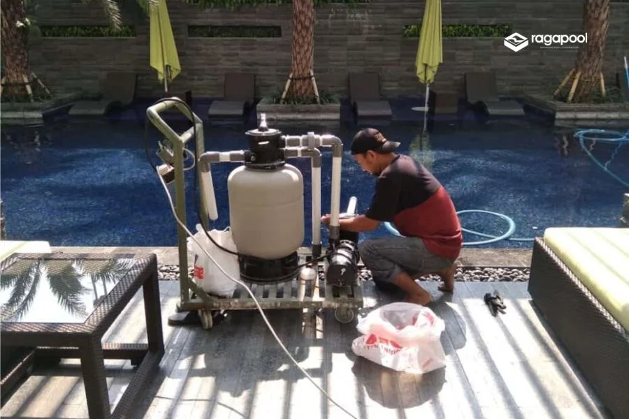 instalasi pompa - rab kolam renang