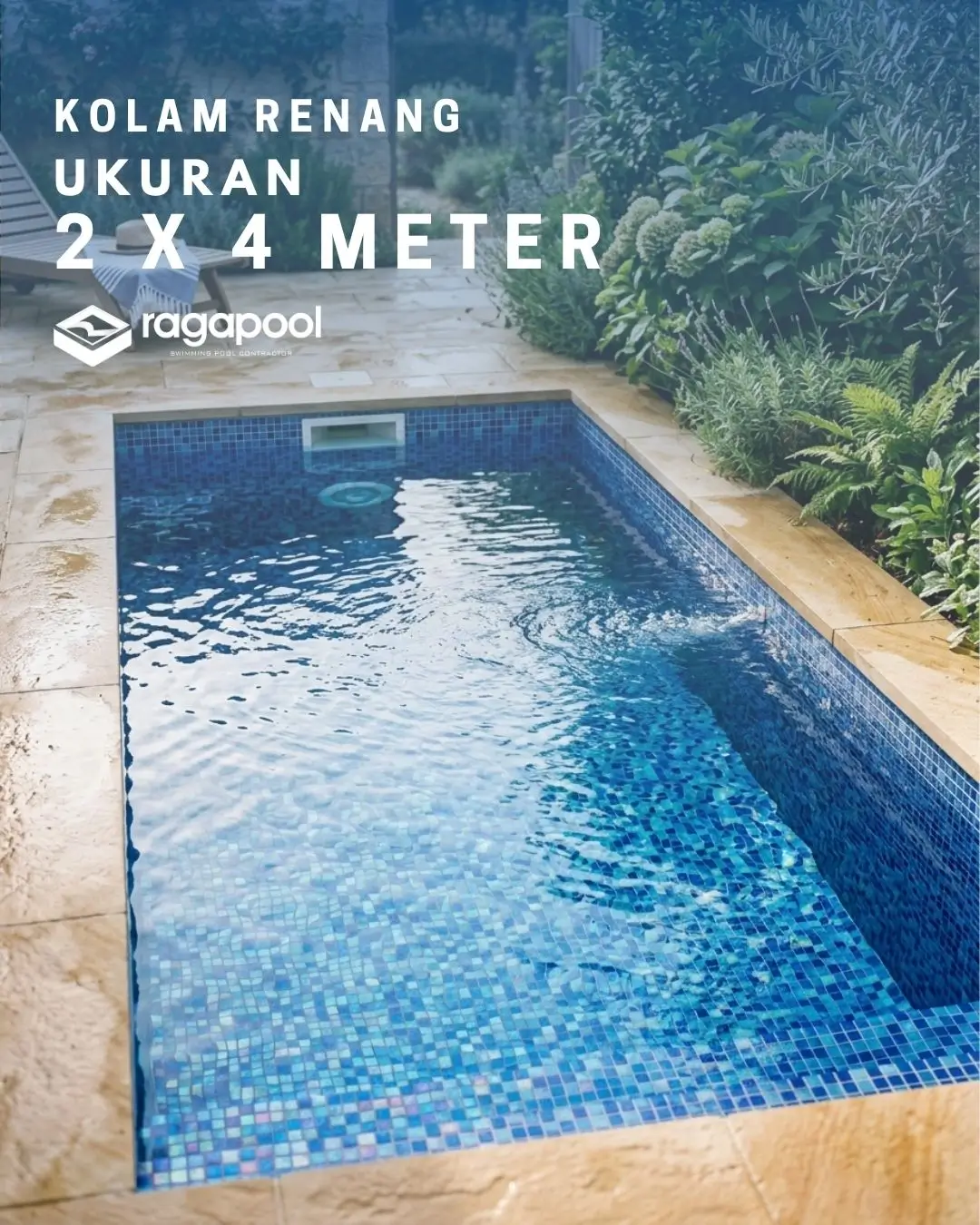 Kolam Renang Ukuran 2x4 Meter