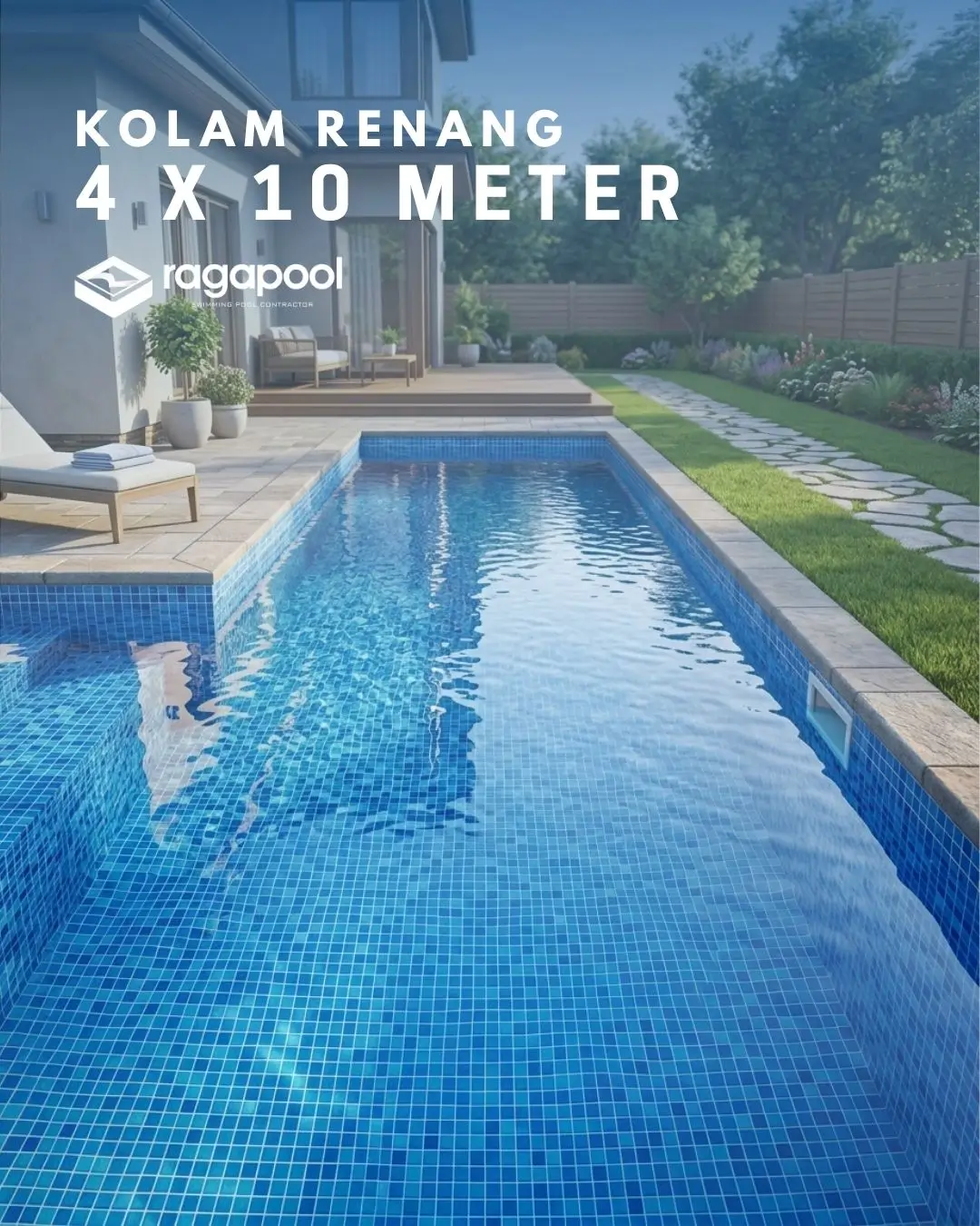 kolam renang ukuran 4x10