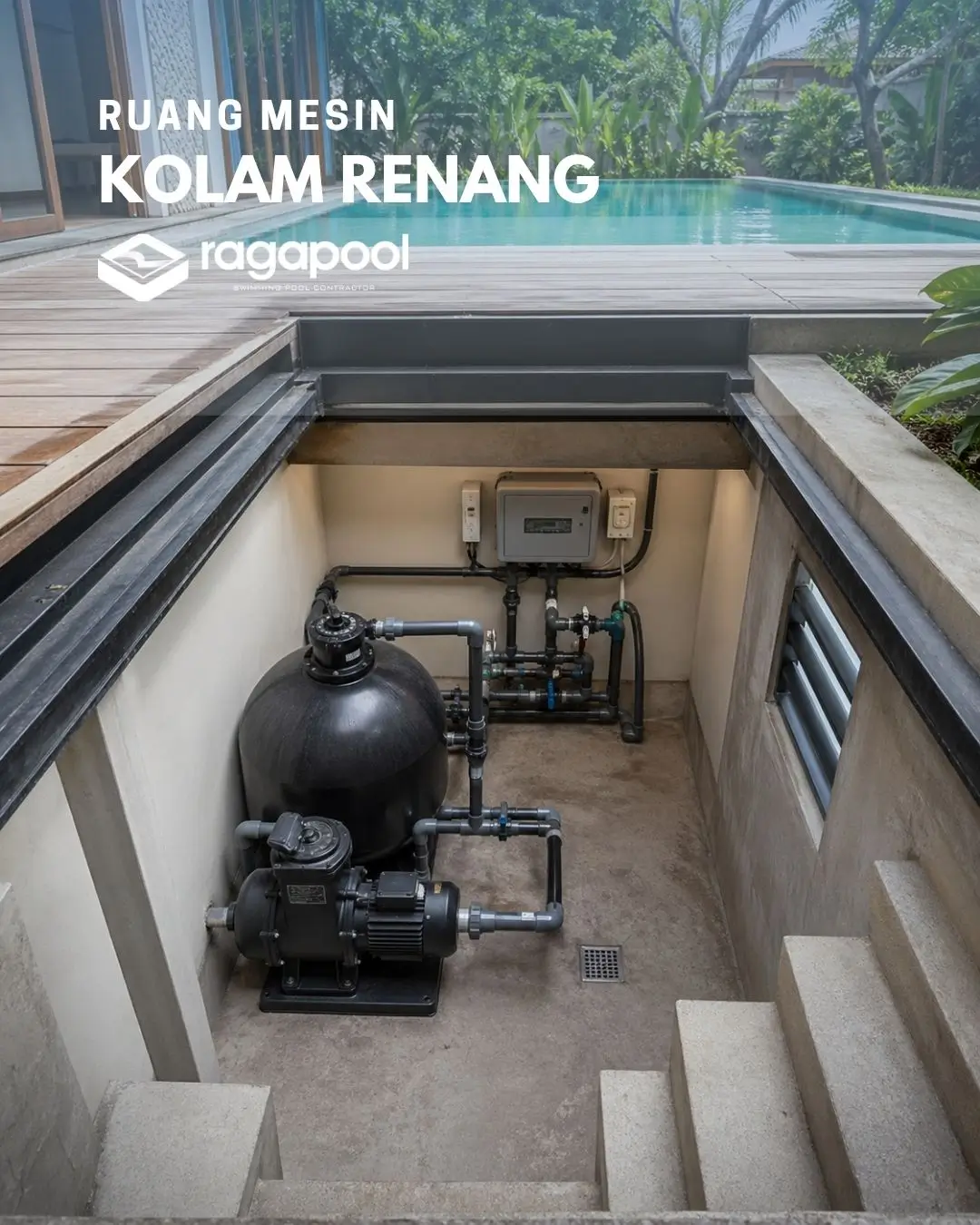 ruang mesin kolam renang